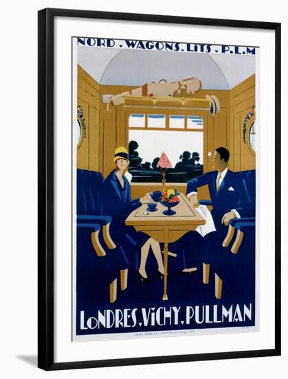 Nord-Wagons Lits-PLM-Jean-raoul Naurac-Framed Art Print