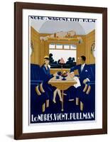 Nord-Wagons Lits-PLM-Jean-raoul Naurac-Framed Art Print