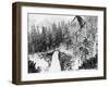 Nordal Kaldahl of Canada Won the Northwest Ski Jumping Championship, at Big Hill, Cascade Mountains-null-Framed Photo