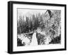Nordal Kaldahl of Canada Won the Northwest Ski Jumping Championship, at Big Hill, Cascade Mountains-null-Framed Photo