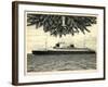 Norddeutscher Lloyd Bremen, Dampfer Bremen, Kerze-null-Framed Giclee Print