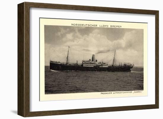 Norddeutscher Lloyd Bremen, Dampfer Cassel-null-Framed Giclee Print