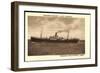 Norddeutscher Lloyd Bremen, Dampfer Cassel-null-Framed Giclee Print