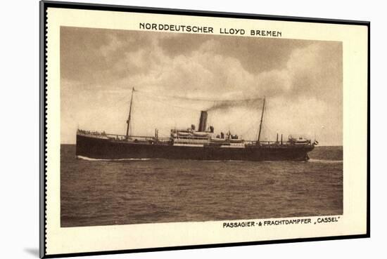 Norddeutscher Lloyd Bremen, Dampfer Cassel-null-Mounted Giclee Print