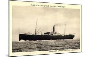 Norddeutscher Lloyd Bremen, Dampfer Chemnitz-null-Mounted Giclee Print