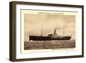 Norddeutscher Lloyd Bremen, Dampfer Chemnitz-null-Framed Giclee Print