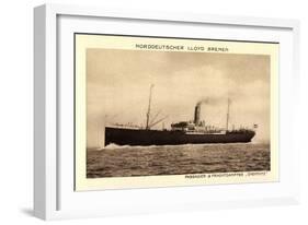 Norddeutscher Lloyd Bremen, Dampfer Chemnitz-null-Framed Giclee Print