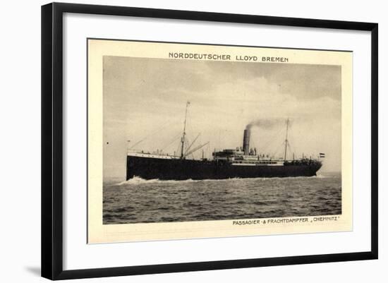 Norddeutscher Lloyd Bremen, Dampfer Chemnitz-null-Framed Giclee Print