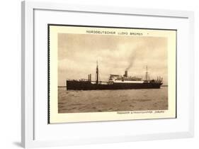 Norddeutscher Lloyd Bremen, Dampfer Coburg-null-Framed Giclee Print