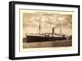 Norddeutscher Lloyd Bremen, Dampfer Derfflinger-null-Framed Giclee Print