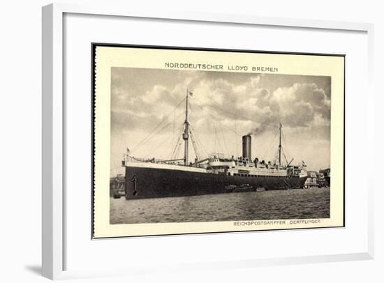 Norddeutscher Lloyd Bremen, Dampfer Derfflinger-null-Framed Giclee Print