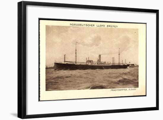 Norddeutscher Lloyd Bremen, Dampfer Elsass-null-Framed Giclee Print