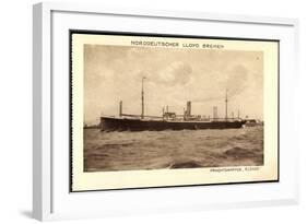 Norddeutscher Lloyd Bremen, Dampfer Elsass-null-Framed Giclee Print