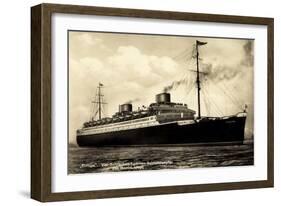 Norddeutscher Lloyd Bremen, Dampfer Europa-null-Framed Giclee Print