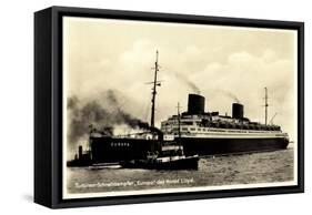 Norddeutscher Lloyd Bremen, Dampfer Europa-null-Framed Stretched Canvas