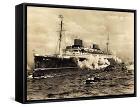 Norddeutscher Lloyd Bremen, Dampfer Europa-null-Framed Stretched Canvas