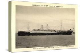 Norddeutscher Lloyd Bremen, Dampfer Friedrich D Große-null-Stretched Canvas