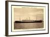 Norddeutscher Lloyd Bremen, Dampfer Friedrich D Große-null-Framed Giclee Print