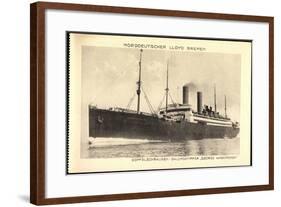 Norddeutscher Lloyd Bremen, Dampfer George Washington-null-Framed Giclee Print