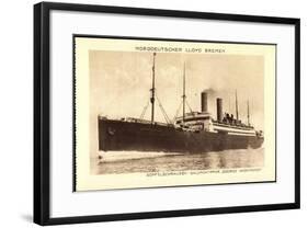 Norddeutscher Lloyd Bremen, Dampfer George Washington-null-Framed Giclee Print