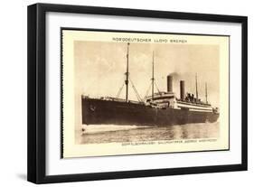 Norddeutscher Lloyd Bremen, Dampfer George Washington-null-Framed Giclee Print