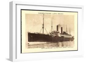 Norddeutscher Lloyd Bremen, Dampfer George Washington-null-Framed Giclee Print