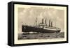 Norddeutscher Lloyd Bremen, Dampfer Kaiser Wilhelm I-null-Framed Stretched Canvas