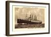 Norddeutscher Lloyd Bremen, Dampfer Kaiser Wilhelm I-null-Framed Giclee Print