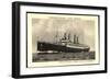 Norddeutscher Lloyd Bremen, Dampfer Kaiser Wilhelm I-null-Framed Giclee Print