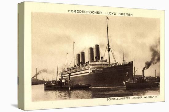 Norddeutscher Lloyd Bremen, Dampfer Kaiser Wilhelm II-null-Stretched Canvas