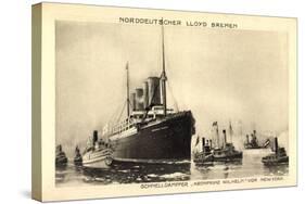 Norddeutscher Lloyd Bremen, Dampfer Kronprinz Wilhelm-null-Stretched Canvas
