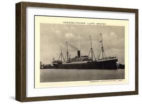 Norddeutscher Lloyd Bremen, Dampfer Main-null-Framed Giclee Print