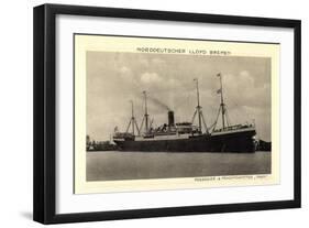 Norddeutscher Lloyd Bremen, Dampfer Main-null-Framed Giclee Print