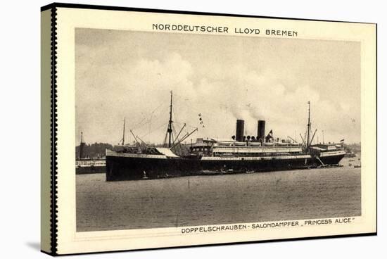 Norddeutscher Lloyd Bremen, Dampfer Princess Alice-null-Stretched Canvas