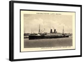 Norddeutscher Lloyd Bremen, Dampfer Princess Alice-null-Framed Giclee Print