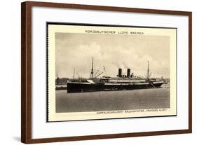 Norddeutscher Lloyd Bremen, Dampfer Princess Alice-null-Framed Giclee Print