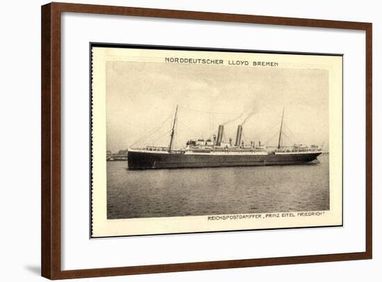 Norddeutscher Lloyd Bremen, Dampfer Prinz Eitel Fr-null-Framed Giclee Print