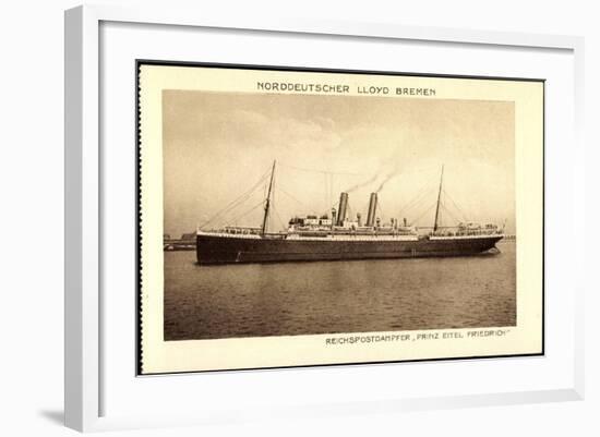 Norddeutscher Lloyd Bremen, Dampfer Prinz Eitel Fr-null-Framed Giclee Print