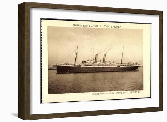 Norddeutscher Lloyd Bremen, Dampfer Prinz Eitel Fr-null-Framed Giclee Print