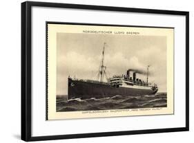 Norddeutscher Lloyd Bremen, Dampfer Prinz Fr. Wilhelm-null-Framed Giclee Print