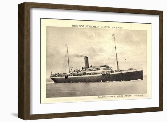 Norddeutscher Lloyd Bremen, Dampfer Prinz Luitpold-null-Framed Giclee Print