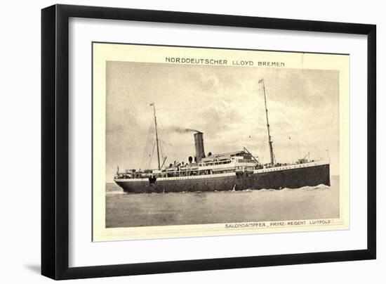 Norddeutscher Lloyd Bremen, Dampfer Prinz Luitpold-null-Framed Giclee Print