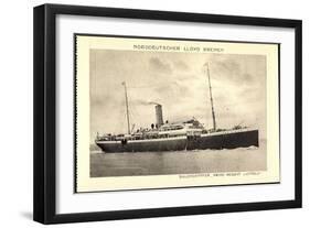 Norddeutscher Lloyd Bremen, Dampfer Prinz Luitpold-null-Framed Giclee Print