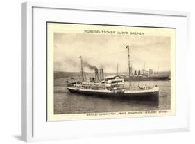 Norddeutscher Lloyd Bremen, Dampfer Prinz Sigismund-null-Framed Giclee Print