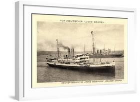 Norddeutscher Lloyd Bremen, Dampfer Prinz Sigismund-null-Framed Giclee Print