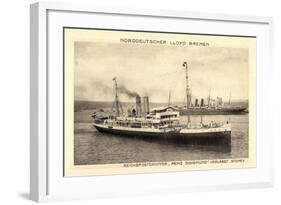 Norddeutscher Lloyd Bremen, Dampfer Prinz Sigismund-null-Framed Giclee Print