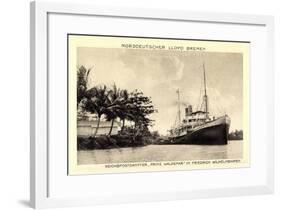 Norddeutscher Lloyd Bremen, Dampfer Prinz Waldemar-null-Framed Giclee Print