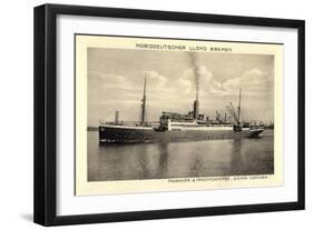 Norddeutscher Lloyd Bremen, Dampfer Sierra Cordoba-null-Framed Giclee Print