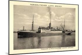 Norddeutscher Lloyd Bremen, Dampfer Sierra Cordoba-null-Mounted Giclee Print