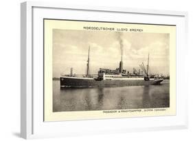 Norddeutscher Lloyd Bremen, Dampfer Sierra Cordoba-null-Framed Giclee Print